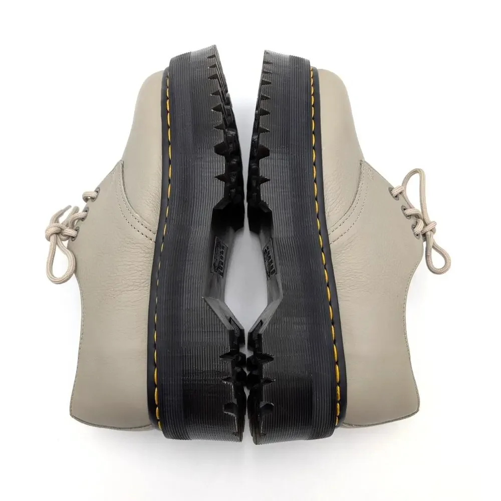 Dr. Martens 1461 Quad Platform Derby Shoes Unisex Vintage Taupe Size USW11/M10